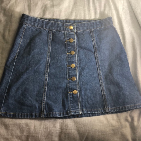 Dresses & Skirts - Jean Button Up Skirt